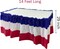 2 Pack Plastic Patriotic Table Skirts - 29in x 14ft 4th of July Table Skirt for Veterans Day Memorial Day Independence Day Decoration, Red White Blue (Red)